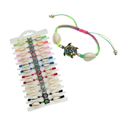 Turtle And Cowrie Shell Friendship BRACELETs