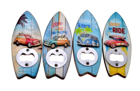 Surf Board Bottle Opener Magnets
