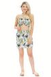 Floral Mini Skirt With ELASTIC Top Set