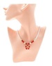 Heishi Beads with Fimo FLOWER Pendant Necklace.