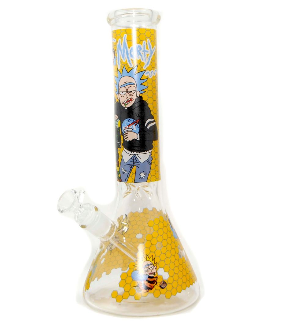 13'' Bee RM Cartoom GLASS Water PIPE