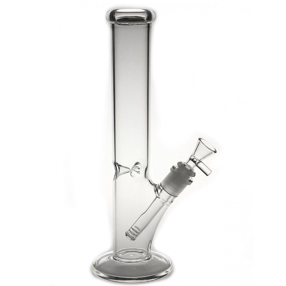 11'' Thick Straight Glass Water PIPE Bong with ice Pinch