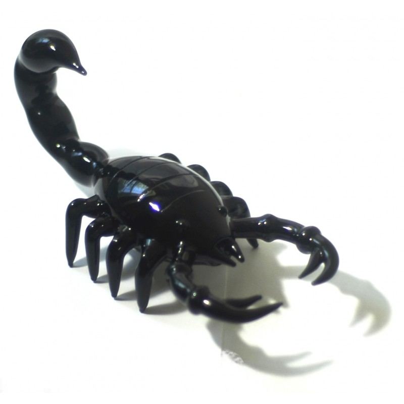 6'' BLACK scorpion glass hand pipe