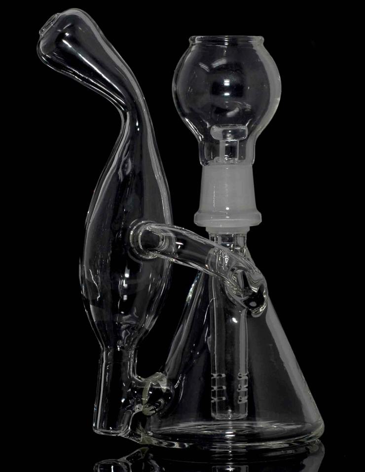 6 '' mini GLASS oil rig water PIPE