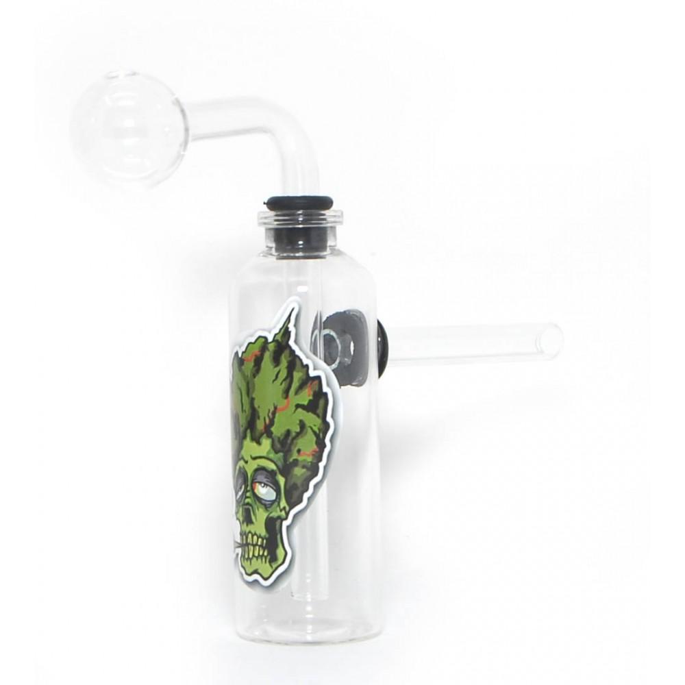 R & M 3'' Glass Water PIPE Oil Burner