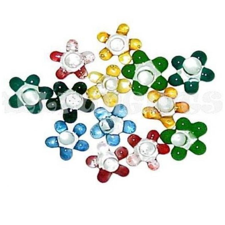 Glass PIPE Vaporizer Screen Daisy Style Assorted Colors