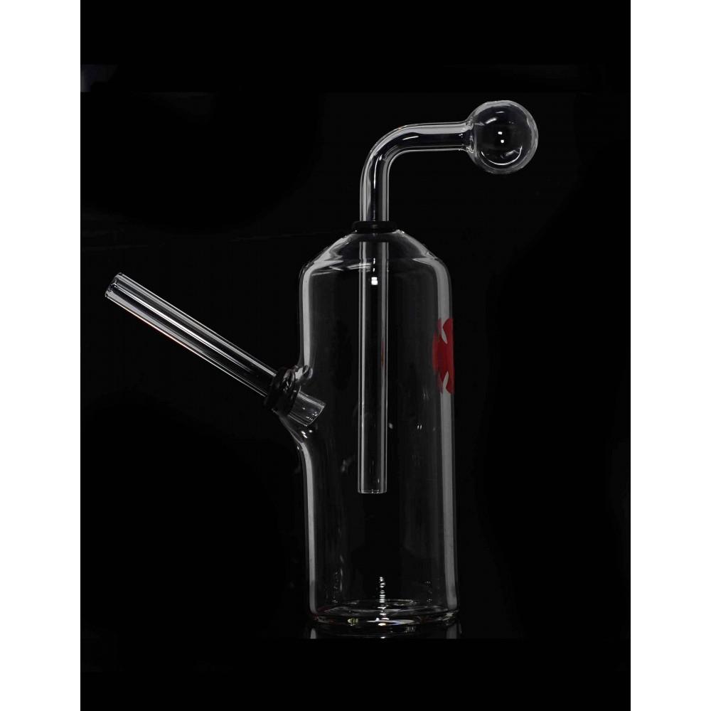 7'' Heavy Thick Clear Glass OIL Burner Bubbler Pipe