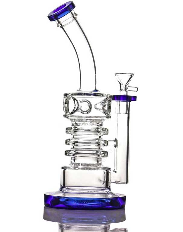 10'' Glass WATER PIPE with honeycomb