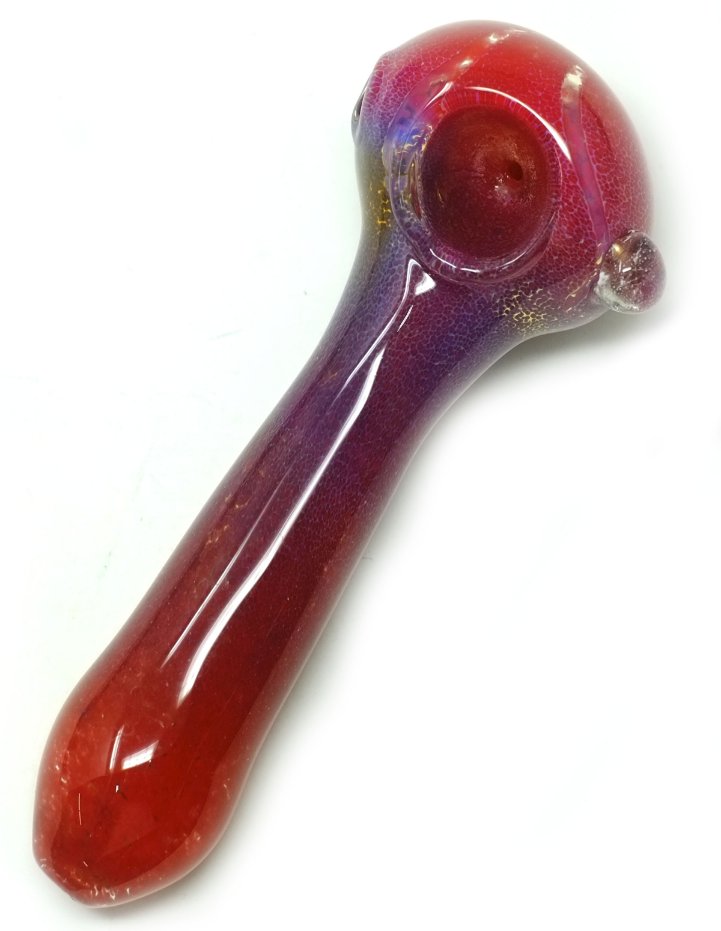 4.5'' Red Dot Pretty GLASS Spoon Hand PIPE