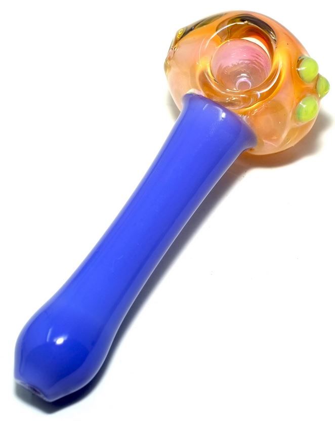 5'' Dot Purple Glass Spoon PIPE