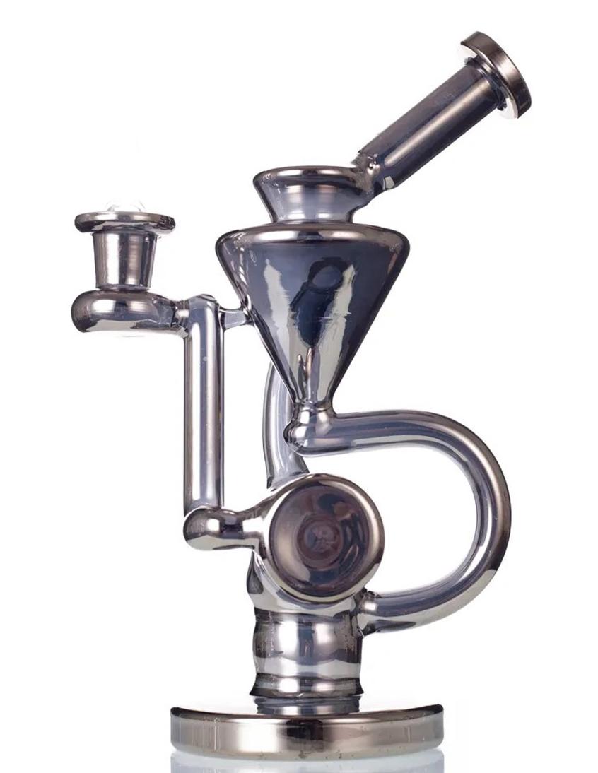 8'' Inch Recycler GLASS Water Bong Rig
