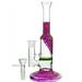 9'' Purple Straight GLASS Honeycomb Percs Water PIPE