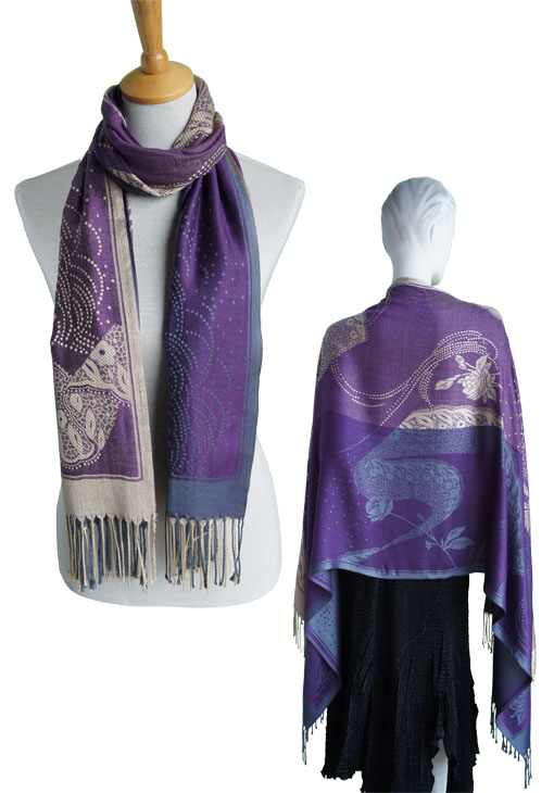 Two Tone Woven Shawl