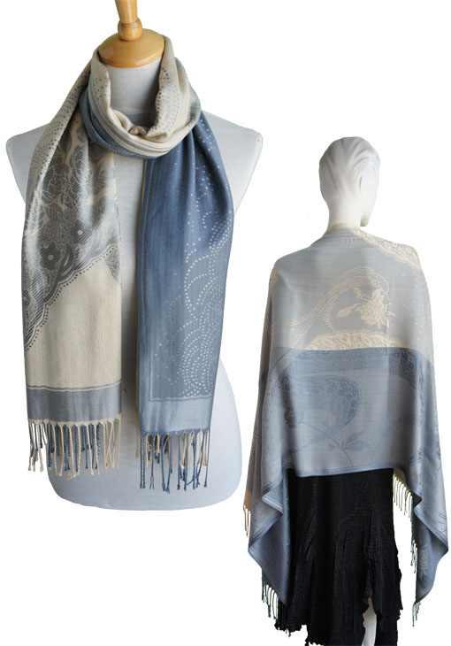 Two Tone Woven Shawl