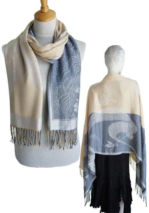 Two Tone Woven Shawl