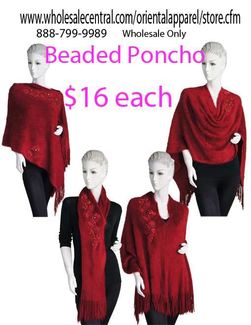 Beaded PONCHO