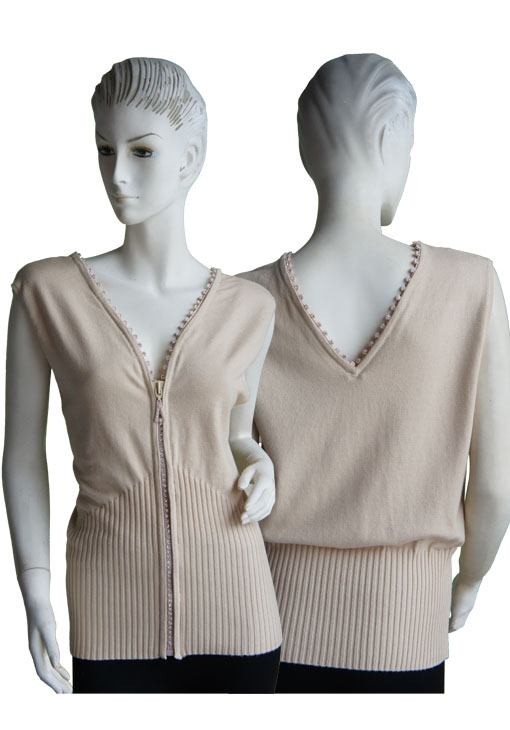 Diamond Zipper SWEATER Vest