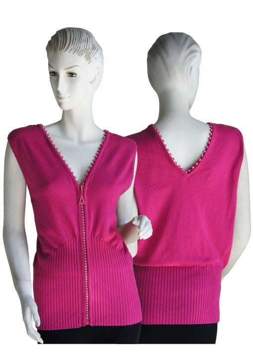 DIAMOND Zipper Sweater Vest