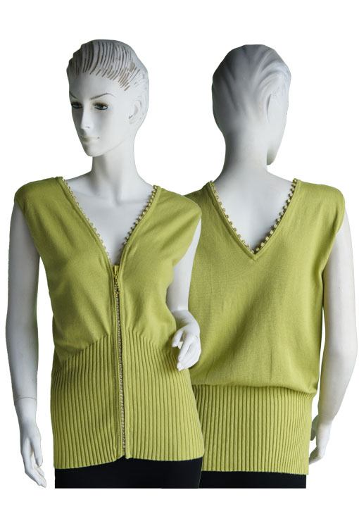 DIAMOND Zipper Sweater Vest