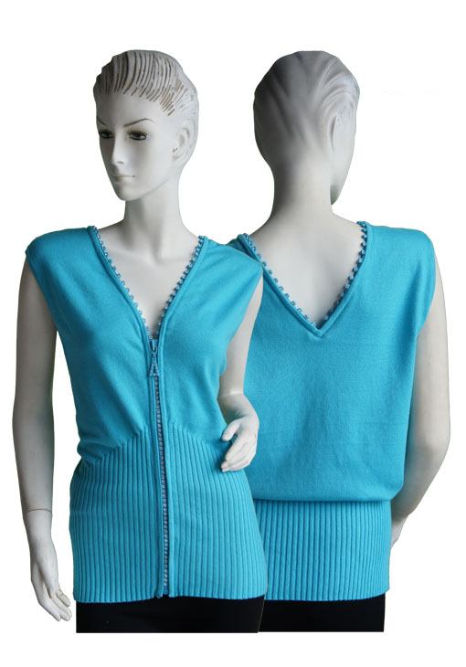 DIAMOND Zipper Sweater Vest