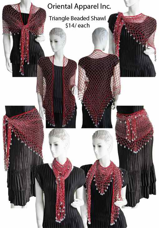 Beaded Triangle Shawls