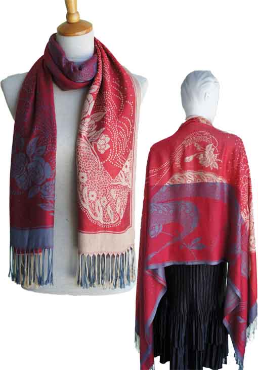 Two Tone Woven Shawl