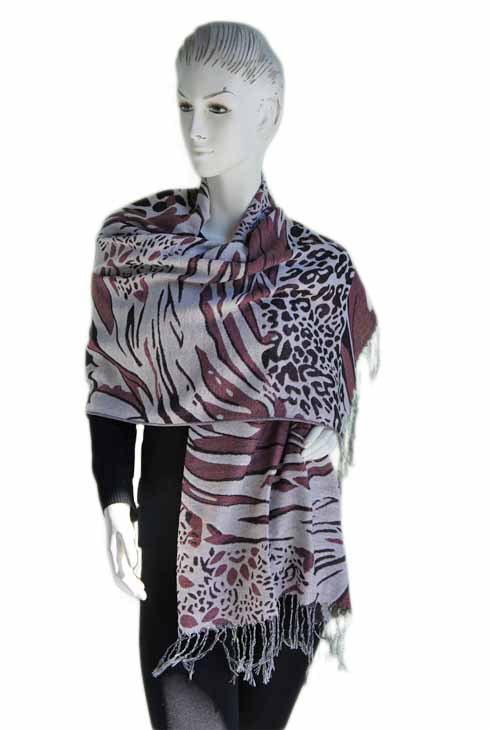 SCARF with Animal Print