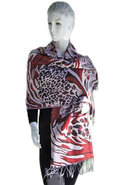 SCARF with Animal Print