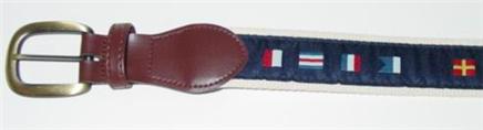SPORT BELT WITH NAUTICAL FLAGS