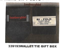 LEATHER WALLET+FASHION TIE IN GIFT BOX