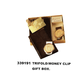 TRIFOLD AND MONEY CLIP GIFT SET