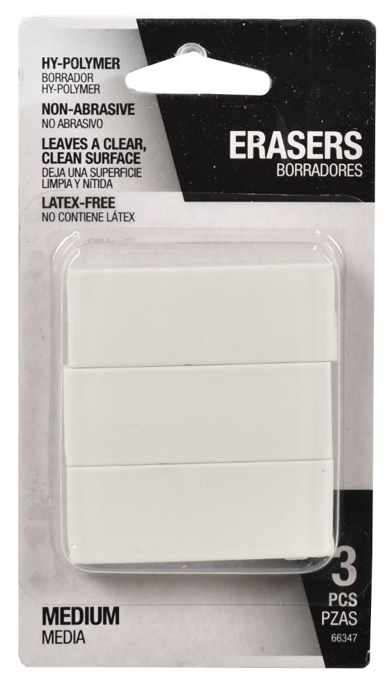 Latex-Free Erasers - Pack of 3