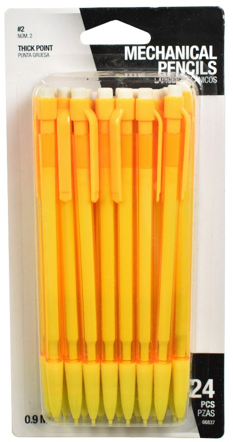 Yellow Mechanical PENCILs - Pack of 24