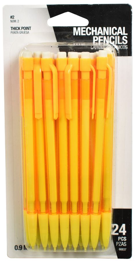 Yellow Mechanical Pencils - Pack of 24