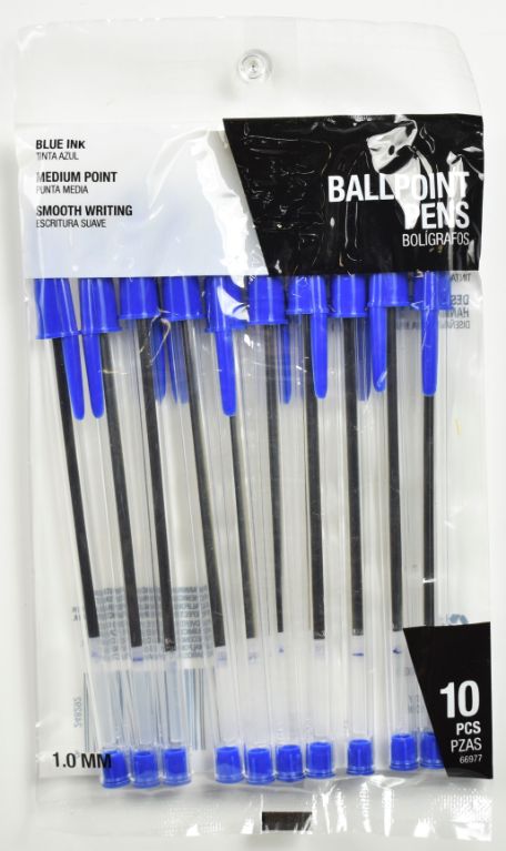 Blue Ballpoint PENs - Pack of 10
