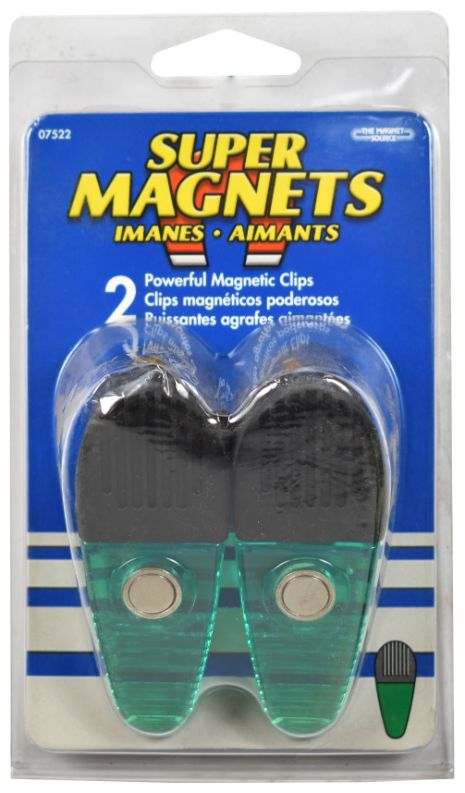 Green Super Magnet Clips - Pack of 2