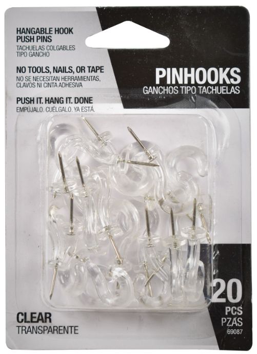 Clear Pinhooks - Pack of 20