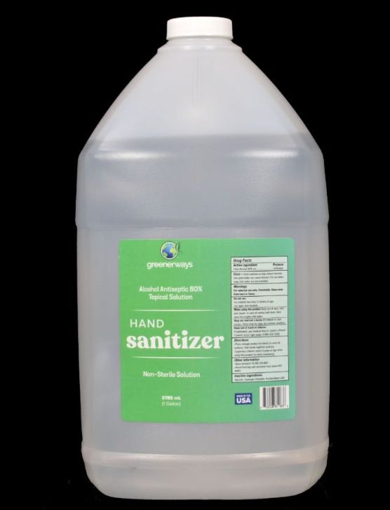 Greenerways Organic Liquid Hand Sanitizer - Gallon