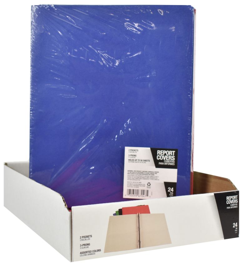 2-Pocket Report COVERs - Pack of 24 Assorted Colors