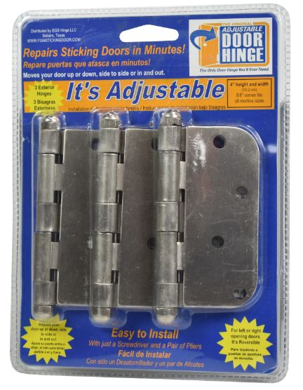 Adjustable Door Hinge - Pack of 3