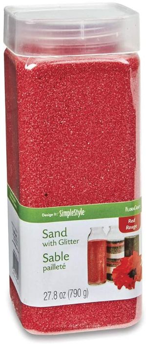 27.8 oz. Red Sand with Glitter