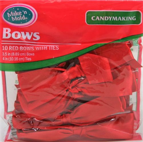 Red Bows - 10 pcs.
