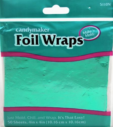 Green  Foil Wraps - 50 SHEETS