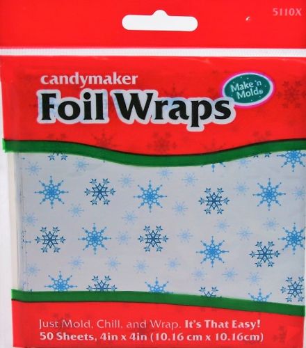 Snowflake Foil Wraps - 50 Shets
