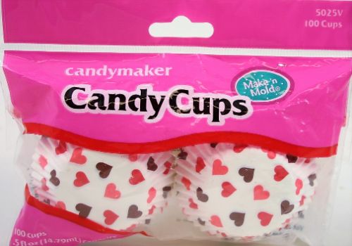 Valentine Candy Cups - 100 pcs.