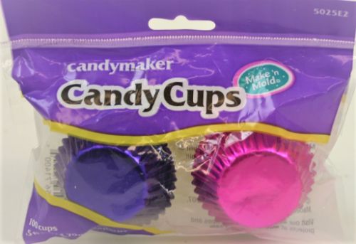 Candy Cups - Pink / Purple - 100 pcs.