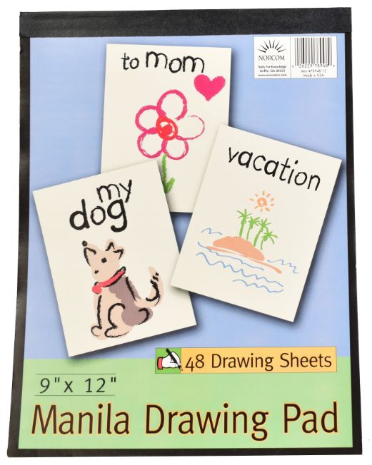 9'' x 12'' Manila Drawing Pad