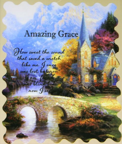 Amazing Grace Church Quilted Throw