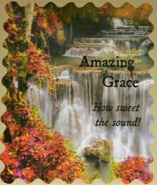 Amazing Grace Waterfall Quilted Throw