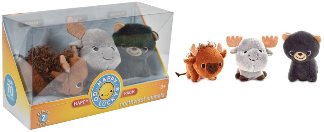 Hallmark Happy Go Luckys Happy Pack - Northwest Animals